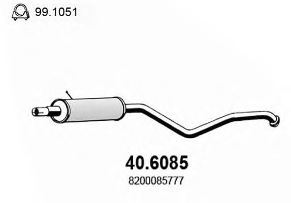 Silenciador, parte central Bosal 284605 preço, a partir de 81,65 USD