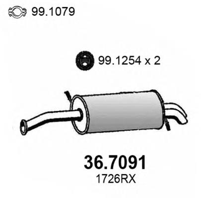 Compre 190953 Bosal Silenciador, parte traseira