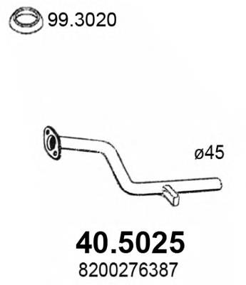 Compre 2157 Polmostrow Tubo de admissão dianteiro (calças) do silenciador