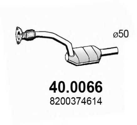 Tubo de admissão dianteiro (calças) do silenciador BM Catalysts BM91255H