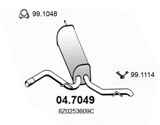0199 Polmostrow Silenciador, parte traseira