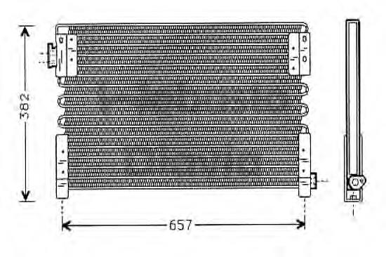 Radiador de aparelho de ar condicionado 818990 VALEO