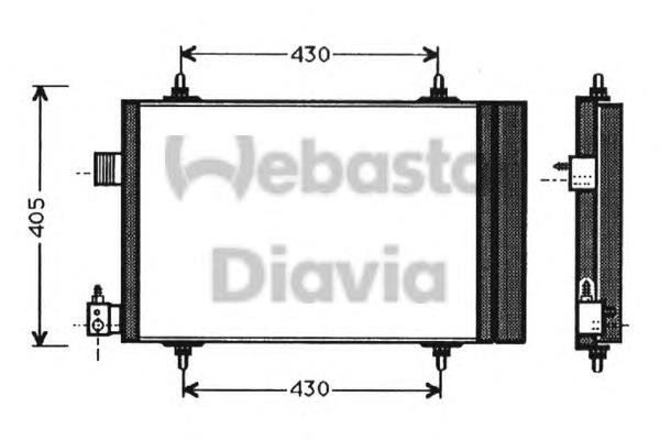 Radiador de aparelho de ar condicionado Peugeot/Citroen E163236 preço, a partir de 76,35 USD