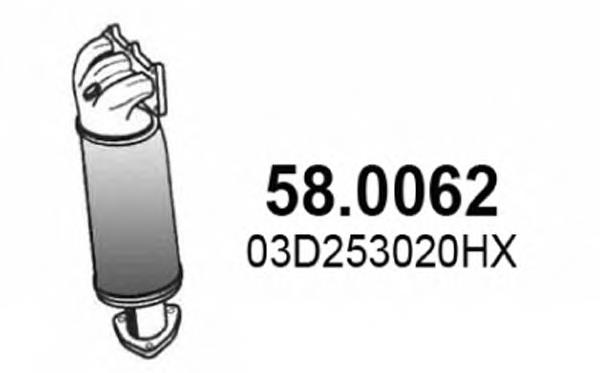 Convertidor - catalisador VAG 03D253020LX