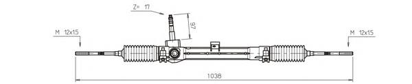 Cremalheira da direção Fiat/Alfa/Lancia 0046747626