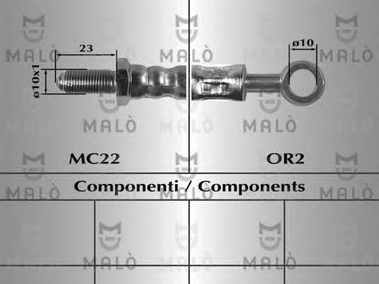 TF837 Japan Parts Mangueira do freio dianteira