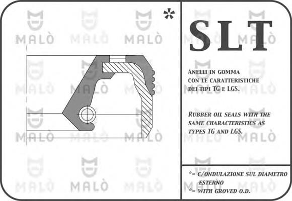 504101720 Fiat/Alfa/Lancia Vedação traseira de cambota de motor