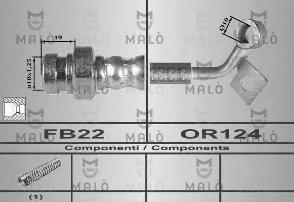 Compre 588114A007 Hyundai/Kia Mangueira do freio dianteira direita