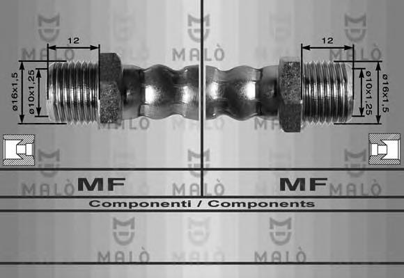 461238 Cautex Mangueira de freio
