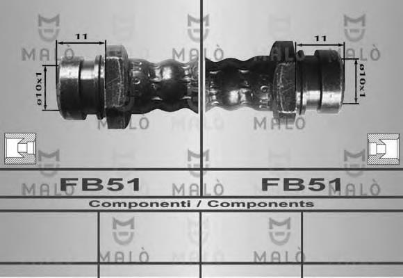 Compre MB857550 Mitsubishi Mangueira do freio dianteira