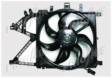 Difusor do radiador de esfriamento, montado com motor e roda de aletas 1341337 Opel