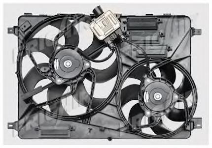 47756 NRF Difusor do radiador de esfriamento, montado com motor e roda de aletas