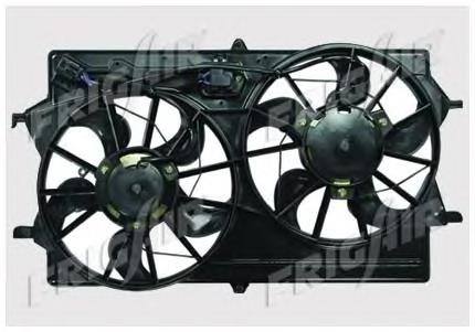 47882 NRF Difusor do radiador de esfriamento, montado com motor e roda de aletas