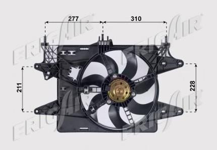 Compre 51774951 Fiat/Alfa/Lancia Difusor do radiador de esfriamento, montado com motor e roda de aletas