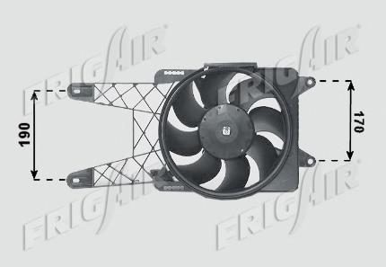 Difusor do radiador de esfriamento, montado com motor e roda de aletas 85138 Nissens