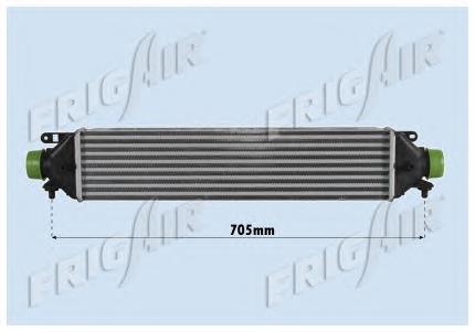 Radiador de intercooler 7750035 Kamoka