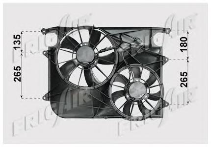 Difusor do radiador de esfriamento, montado com motor e roda de aletas General Motors 96829535 preço, a partir de 139,85 USD