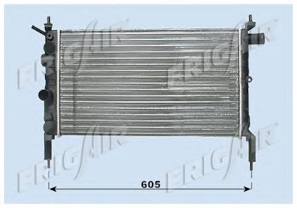 1300154 Opel Radiador de esfriamento de motor