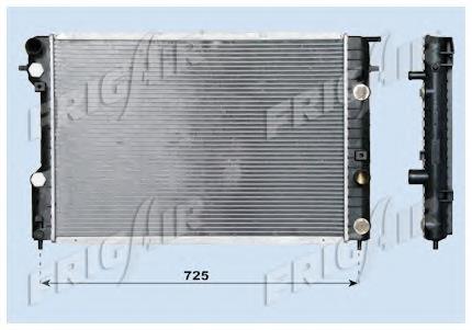 6302007 Opel Radiador de esfriamento de motor
