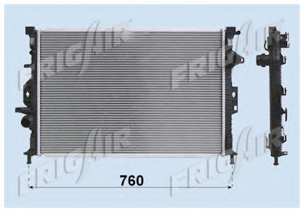 Radiador de esfriamento de motor 31368299 Volvo