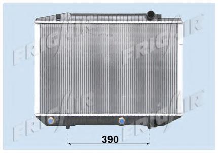 Radiador de esfriamento de motor A1265003303 Mercedes