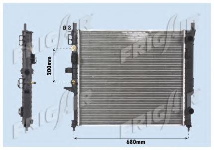 Radiador de esfriamento de motor Mercedes 1635000103