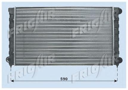 Radiador de esfriamento de motor 353121253AC VAG