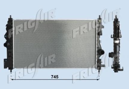 Radiador de esfriamento de motor 39074664 Opel