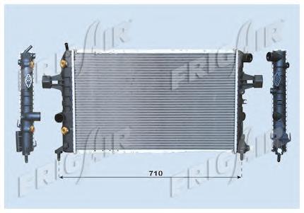 Radiador de esfriamento de motor 1300257 Opel