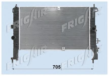Radiador de esfriamento de motor 13148295 Opel