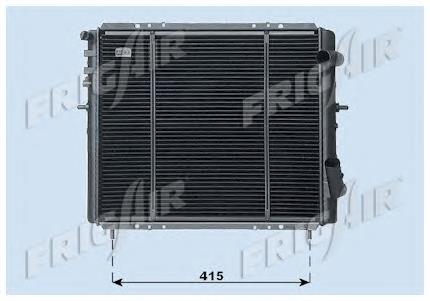 Radiador de esfriamento de motor D7R063TT Thermotec