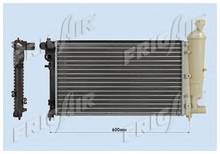 Radiador de esfriamento de motor Peugeot/Citroen 1330A8