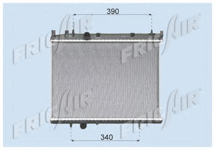 Radiador de esfriamento de motor Peugeot/Citroen 1330N2 preço, a partir de 76,08 USD