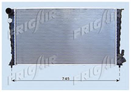 Radiador de esfriamento de motor Peugeot/Citroen 133058