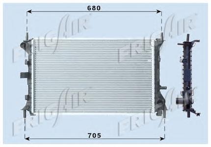 2S418C342BD Ford Radiador de esfriamento de motor