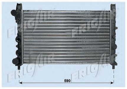 Radiador de esfriamento de motor 3016081 Polcar