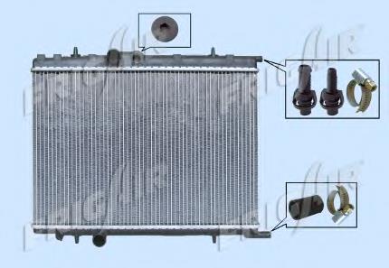 Radiador de esfriamento de motor 1610008180 Peugeot/Citroen