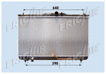 2531026480 Hyundai/Kia Radiador de esfriamento de motor