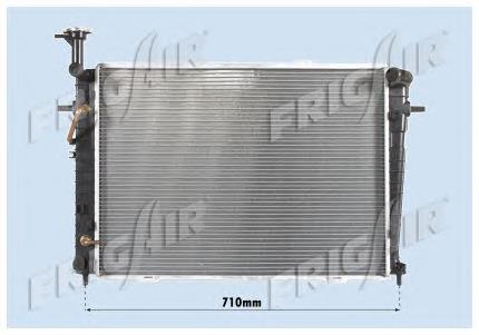 Radiador de esfriamento de motor Hyundai/Kia 253102E401