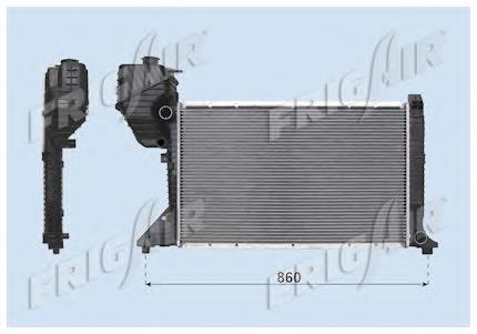 Radiador de esfriamento de motor A9015003900 Mercedes