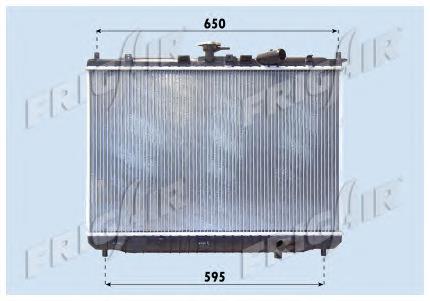 Radiador de esfriamento de motor 59046 NRF