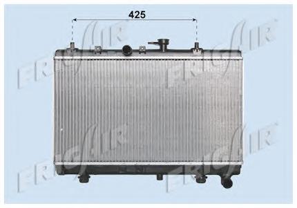 Radiador de esfriamento de motor 734966 VALEO