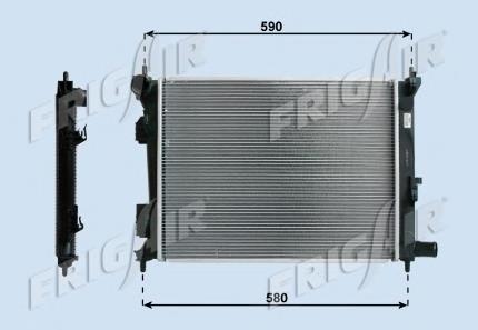 253100U000 Hyundai/Kia Radiador de esfriamento de motor