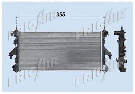 Compre 00001330S3 Peugeot/Citroen Radiador de esfriamento de motor