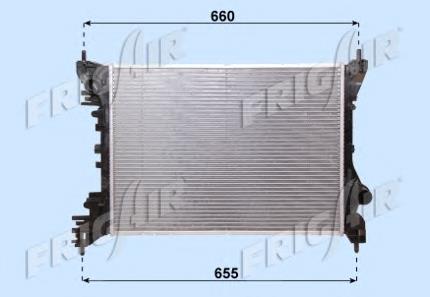 50522910 Fiat/Alfa/Lancia Radiador de esfriamento de motor