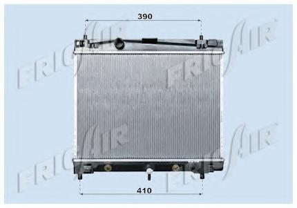 Radiador de esfriamento de motor 701568 VALEO
