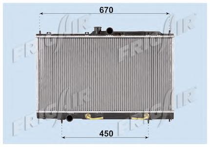 01163030 Frig AIR Radiador de esfriamento de motor