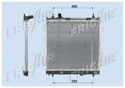 Radiador de esfriamento de motor 5086547AB Chrysler