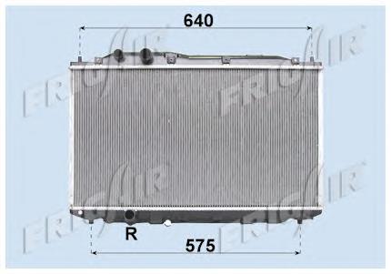 19010RNAA01 Honda Radiador de esfriamento de motor