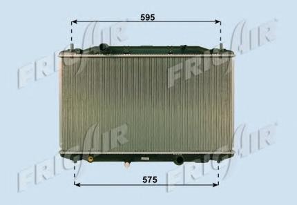 Radiador de esfriamento de motor 19010RSRE01 Honda